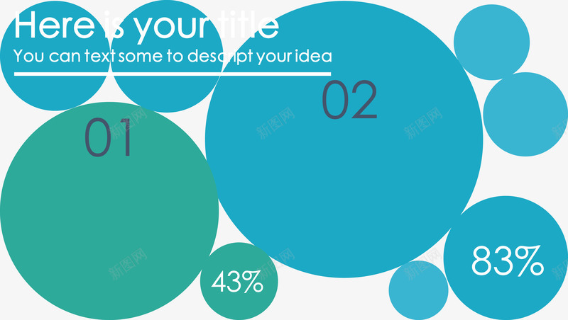 清新圆形并列图矢量图ai免抠素材_88icon https://88icon.com 分类标签 插图页 数据图表 矢量图