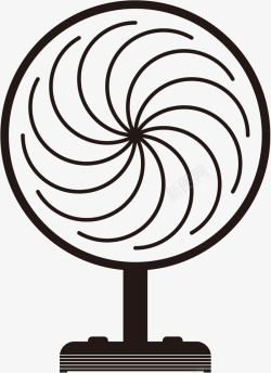 电风扇广告黑色高能电风扇矢量图图标高清图片