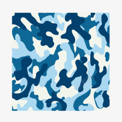 军事迷彩布纹蓝白色素材