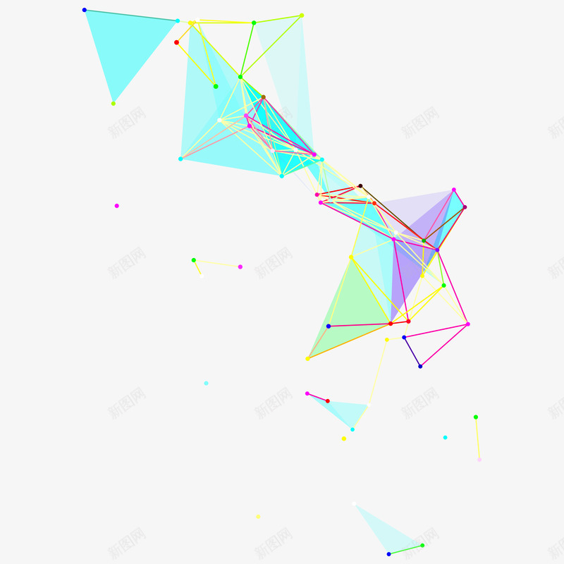 漂浮科幻几何矢量图ai免抠素材_88icon https://88icon.com 几何 漂浮 矢量图