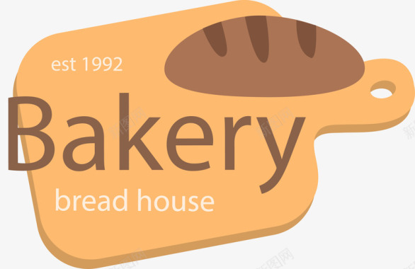 梦想屋案板上的面包图标图标