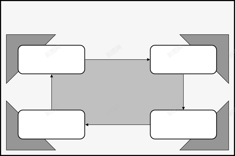 四角回路关系图矢量图ai免抠素材_88icon https://88icon.com 分类标签 数据图表 流程图 矢量图