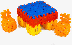 智力拼搭玩具110片桶装拼搭积木高清图片