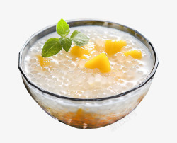 芒果糖水芒果椰汁西米露高清图片