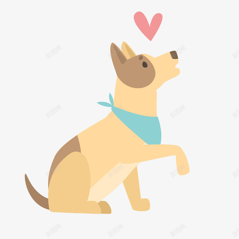 爱心可爱彩色卡通萌犬png免抠素材_88icon https://88icon.com 卡通 可爱 宠物 彩色 淡彩 淡色 点亮 爱心 狗狗 蹄爪 黄棕色