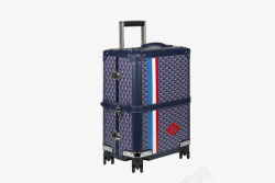 蓝色美国行李箱新秀丽素材