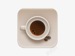 黑咖啡咖啡盘子杯子高清图片