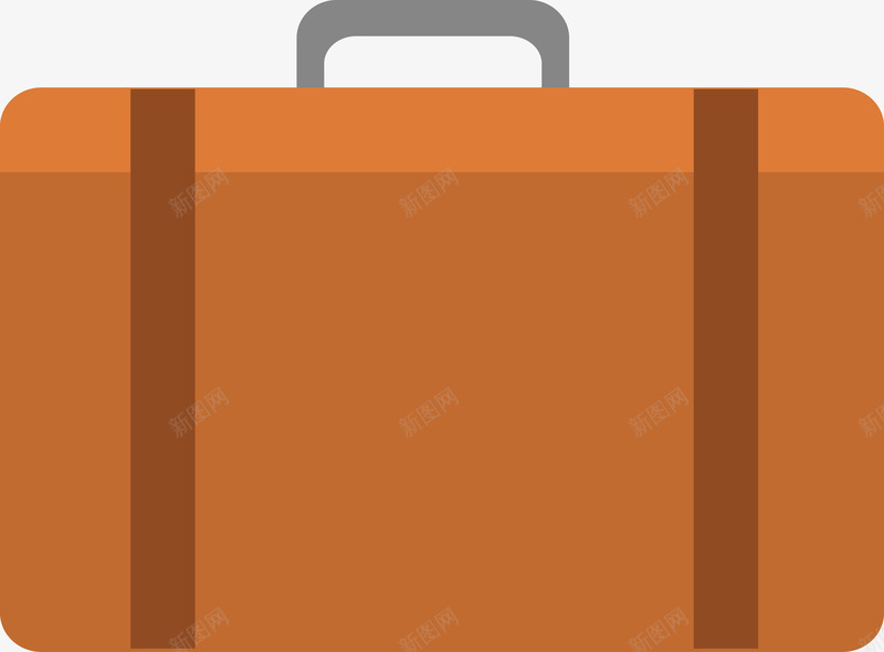 橘色卡通箱子图png免抠素材_88icon https://88icon.com 包 包包 卡通包 女包 手提包 提包 矢量女包 箱包 箱包皮具 背包