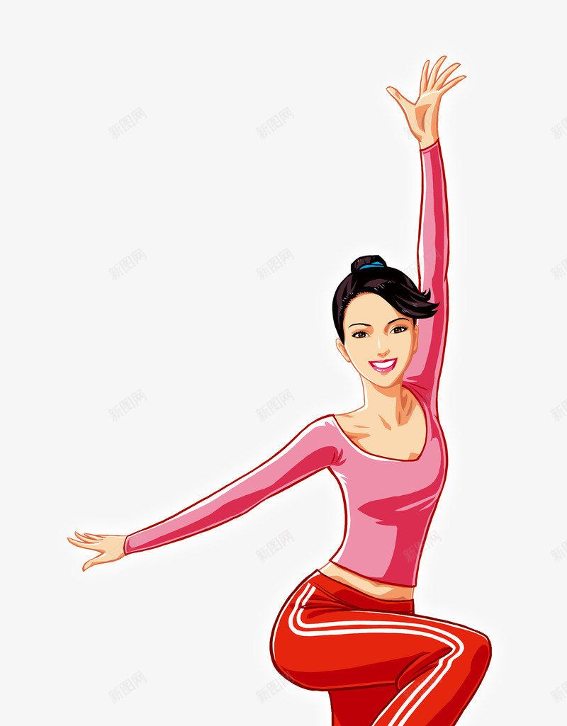健身操png免抠素材_88icon https://88icon.com 健康操 健身卡通人物 健身操 健身活动海报