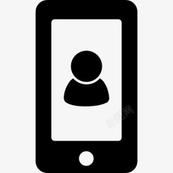 手机联系人用户或联系人的象征在手机屏幕图标高清图片