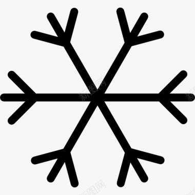 大雪花Snowflake图标图标