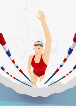 奥运会游泳项目手绘游泳高清图片