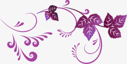 紫色花边婚庆主背景素材