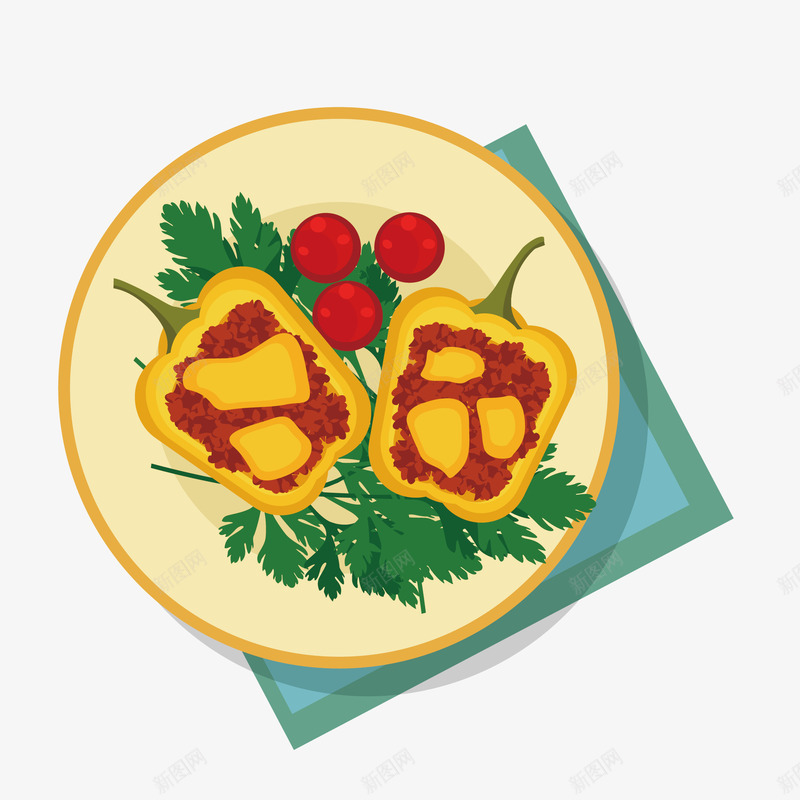 创意卡通食物矢量图eps免抠素材_88icon https://88icon.com 创意 卡通 小清新 彩色 盘装 简约 精致 美食 食物 餐厅 矢量图