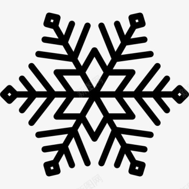 有雪天气Snowflake图标图标