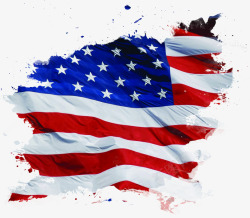 美国独立日国旗海报素材