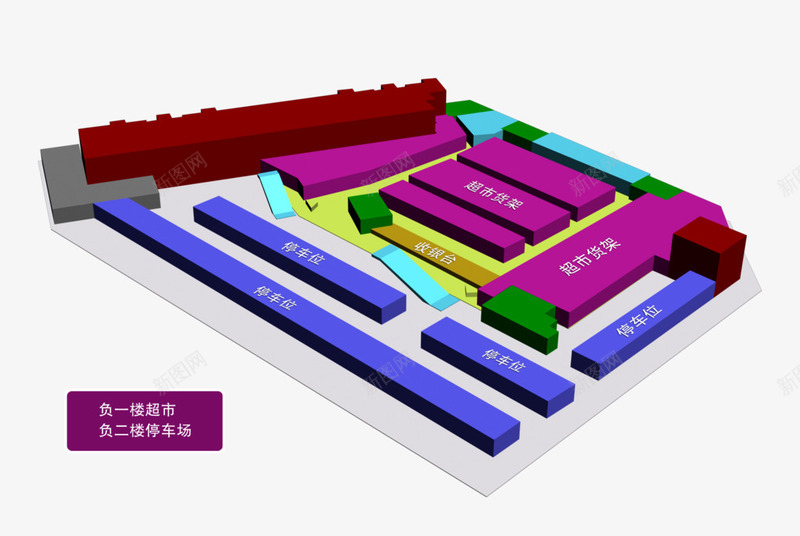 彩色商业地产模型png免抠素材_88icon https://88icon.com 3D作品 3D设计 围挡 手提袋 秀稿 繁华 美女 金街