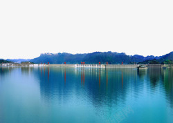 自然风景摄影蓝色三峡大坝摄影高清图片
