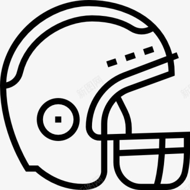 头盔美国足球图标图标