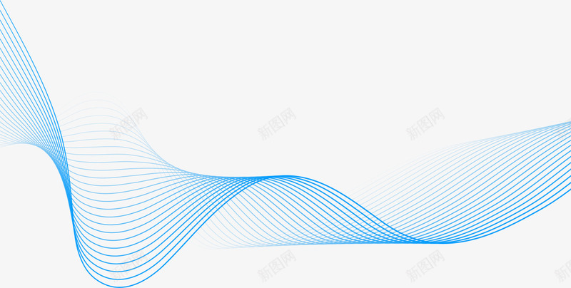 螺旋蓝色音浪线条png免抠素材_88icon https://88icon.com 交错线条 旋转线条 蓝色弧线 蓝色线条 螺旋线条 音浪线条