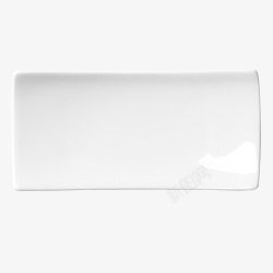 白色的方形的盘子白色质感装饰长形盘子高清图片