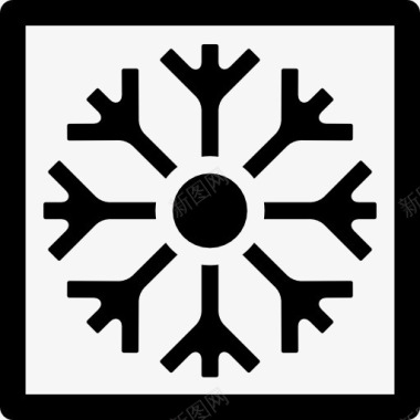 雪花雪天气符号图标图标