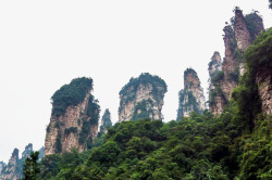 张家界风景名胜天子山景观素材