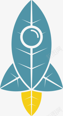 logo树叶火箭创意矢量图图标图标