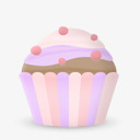 粉紫色蛋糕紫色巧克力蛋糕装饰图标图标