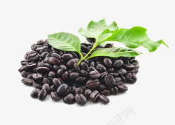 黑色豆子咖啡豆高清图片