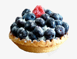 蓝莓蓝色美味的蓝莓甜点实物图高清图片