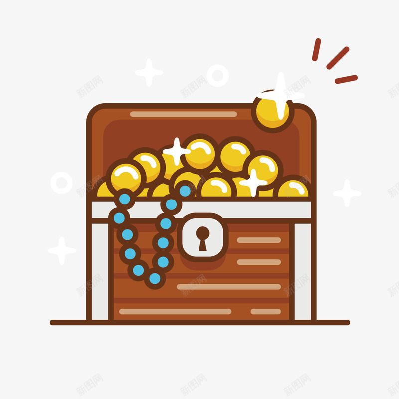 灰色宝箱png免抠素材_88icon https://88icon.com 发光 宝箱 富贵 扁平化 灰色 珍珠 珍贵 财富