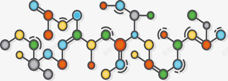 有机分子结构png免抠素材_88icon https://88icon.com 分子结构 化学分子 多边形 有机化学 生物分子 矢量png