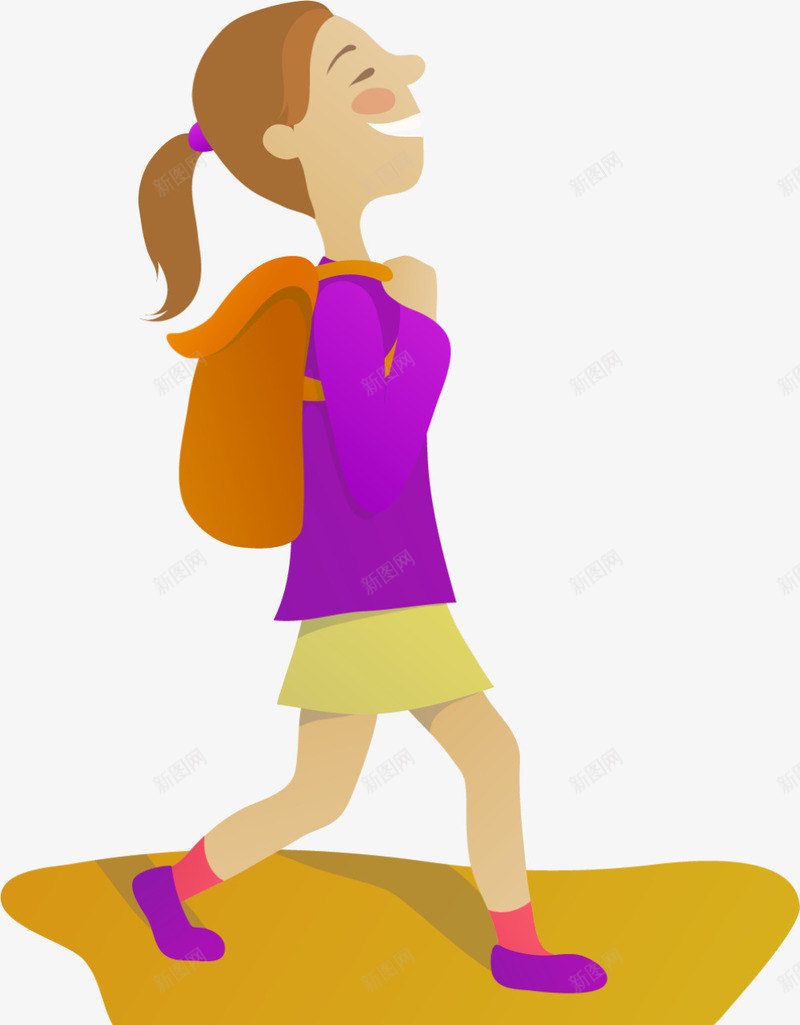 儿童节上学的小女孩png免抠素材_88icon https://88icon.com 上学的小女孩 儿童节 可爱小女孩 呆萌小女孩 开心 走路