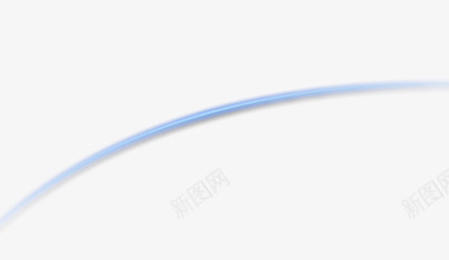 蓝色发光曲线png免抠素材_88icon https://88icon.com 修饰素材 发光曲线 蓝色曲线