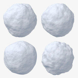 冬天打雪仗白色的雪球高清图片