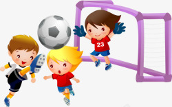活的踢足球的小孩高清图片
