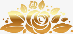 花朵纹样设计金色欧式花纹矢量图高清图片