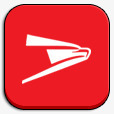 mobile美国邮政手机红iphoneipad图标图标