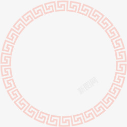 花纹布条圆环中国风装饰圆环矢量图高清图片