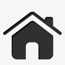 小房子免抠小房子黑色标志图标图标