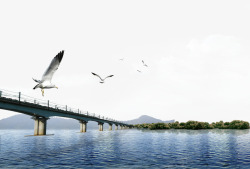 跨海大桥跨海大桥平面装饰高清图片