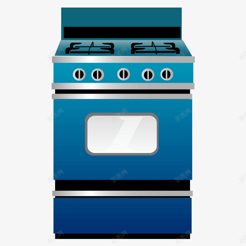 集成灶png免抠素材_88icon https://88icon.com 家电 素材 蓝色 集成灶