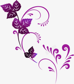 欧式紫色花纹婚庆背景素材