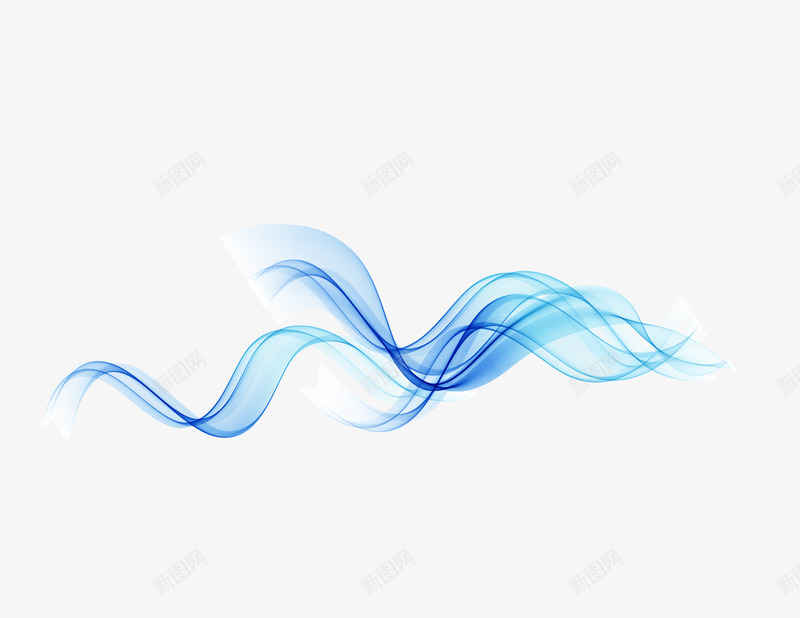 蓝色科技波浪线png免抠素材_88icon https://88icon.com 波浪 科技 线条 蓝色 蓝色波浪线性