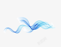 线性波浪蓝色科技波浪线高清图片