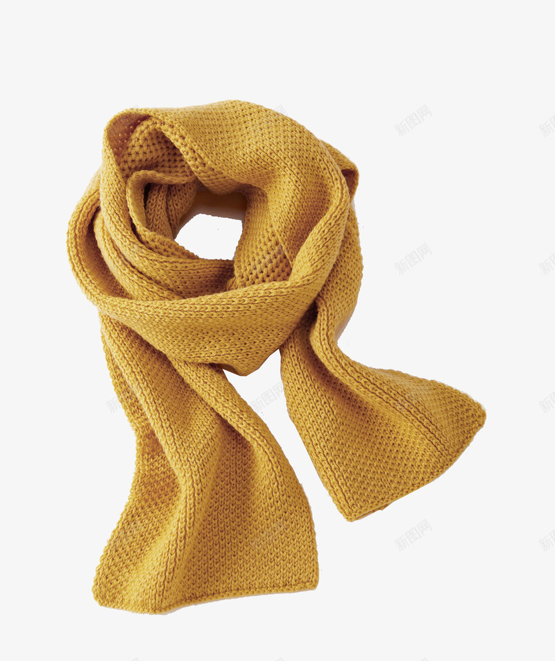 黄色围巾png免抠素材_88icon https://88icon.com 冬天元素 围巾 配饰 黄色
