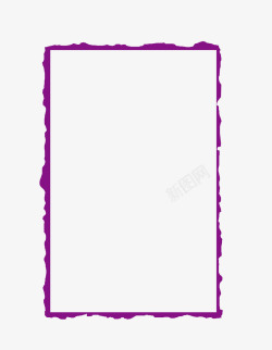 扁平化方形紫色卡通扁平化文本框矢量图高清图片