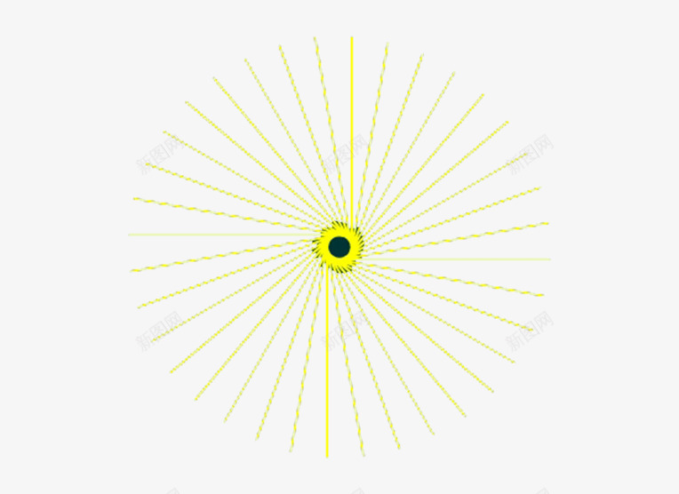 黄色放射性线条卡通png免抠素材_88icon https://88icon.com 卡通 放射性 放射性线条 线条 黄色
