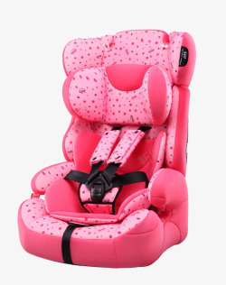 粉色汽车感恩儿童安全座椅高清图片